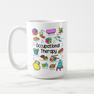 Taza De Café Terapia ocupacional colorida