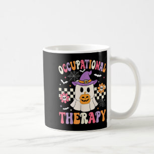Taza De Café Terapia Ocupacional Halloween Ot Retro Ghost Ot H