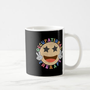 Taza De Café Terapia Ocupacional Hippie Sonríe Flores De Cara