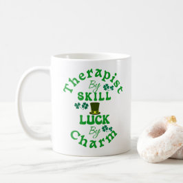 Taza De Café Terapia por habilidad, suerte por diversión de Cha