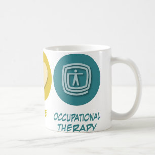 Taza De Café Terapia profesional del amor de la paz