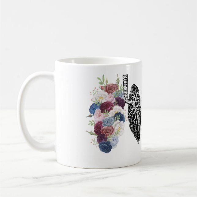 Taza De Café Terapia respiratoria Café Mug (Izquierda)