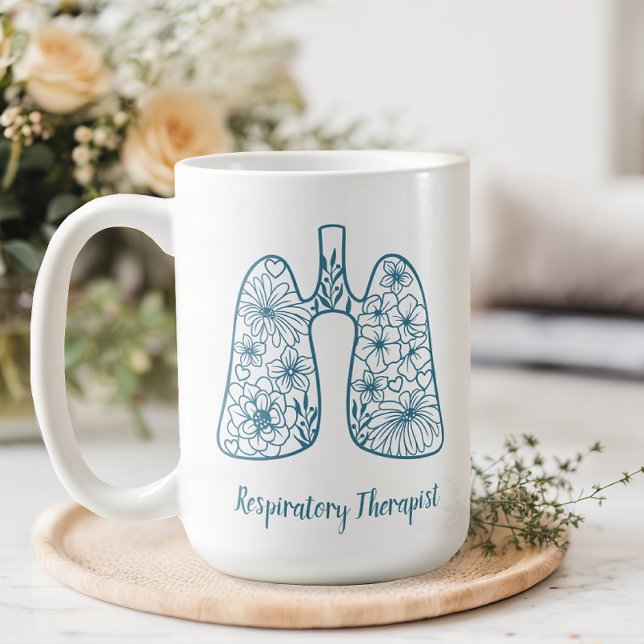 Taza De Café Terapia Respiratoria Floral (Subido por el creador)