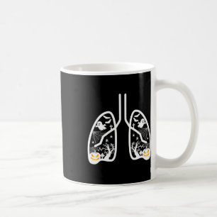 Taza De Café Terapia Retro Respiratoria Rt Lung Ghost Calabaza