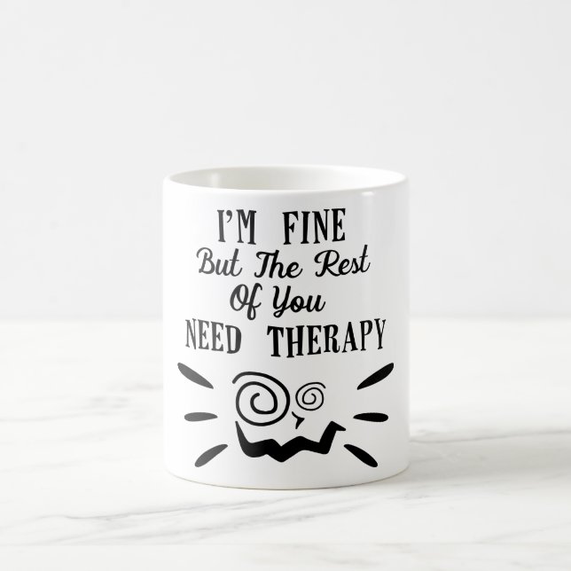 Taza De Café Terapia Super Mug (Centro)