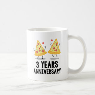 Taza De Café Tercer aniversario 3 años