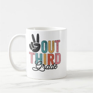 Taza De Café Tercer Grado De Peace Out El Último Día De Estudio