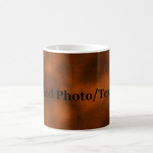 Taza De Café Terciopelo marrón personalizado añada tu foto o te
