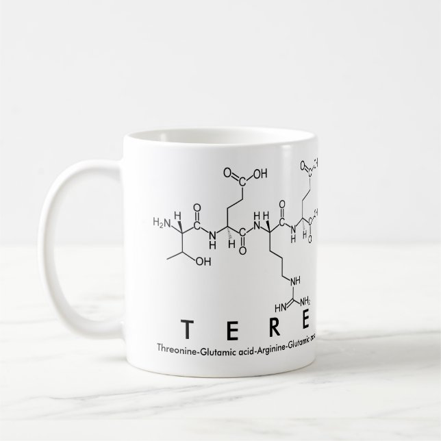 Taza De Café Tere peptídico nombre mug (Izquierda)