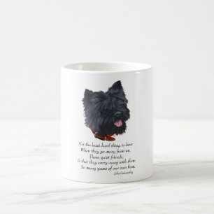 Taza De Café Terk Terrier Negro Puente del Arcoíris