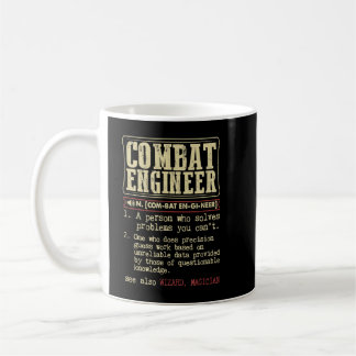 Taza De Café Término de diccionario de ingeniero de combate 