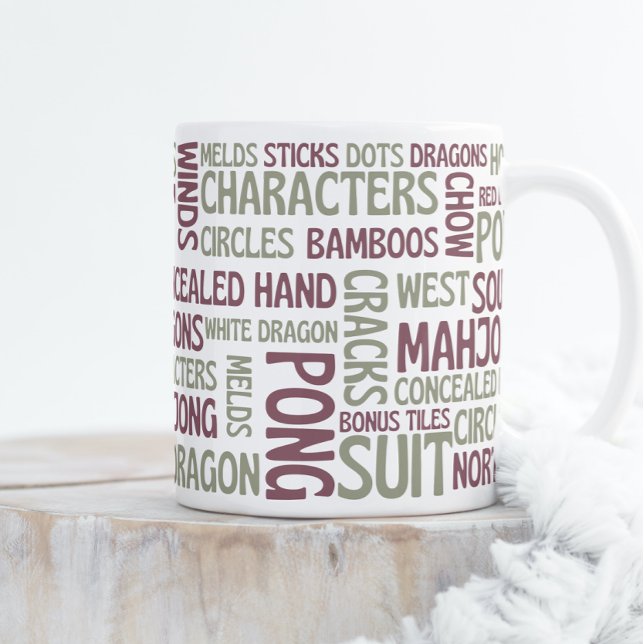 Taza De Café Terminología de Mahjong | Amante Mahjong (Subido por el creador)