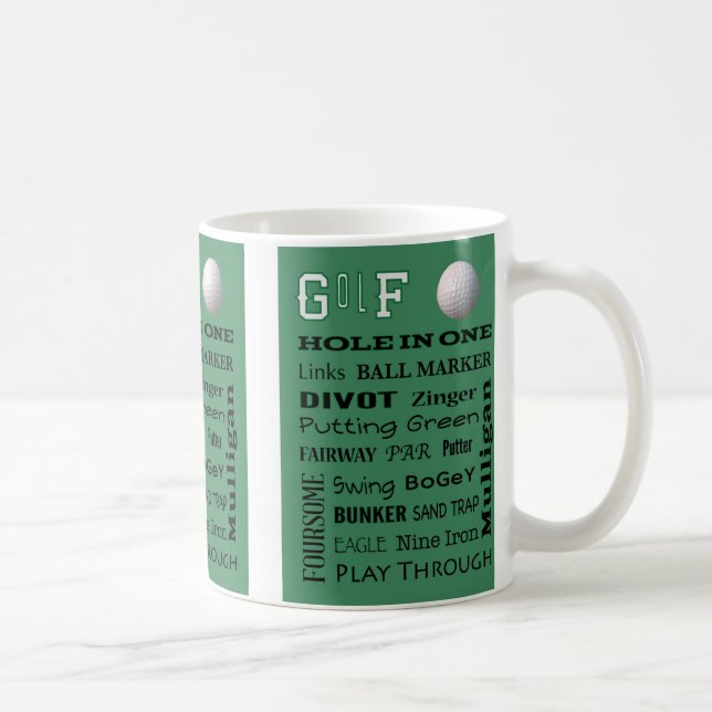 Taza De Café Terminología del GOLF (Derecha)
