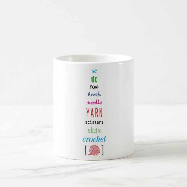 Taza De Café Términos del ganchillo (Centro)