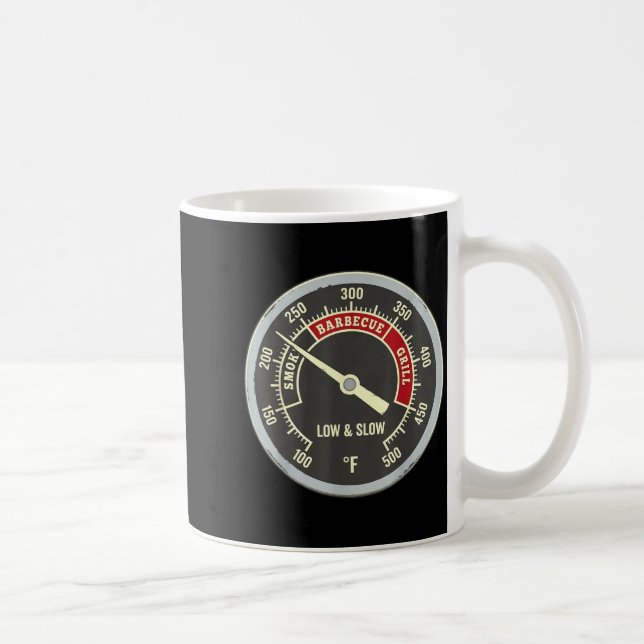 Taza De Café Termómetro de Barbacoa Barbacoa Ahumada a Fuego Le (Derecha)