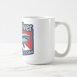 Taza De Café Ternera de café de Shark Diver.