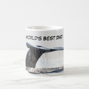 Taza De Café Ternera de café que presenta la flor de ballena