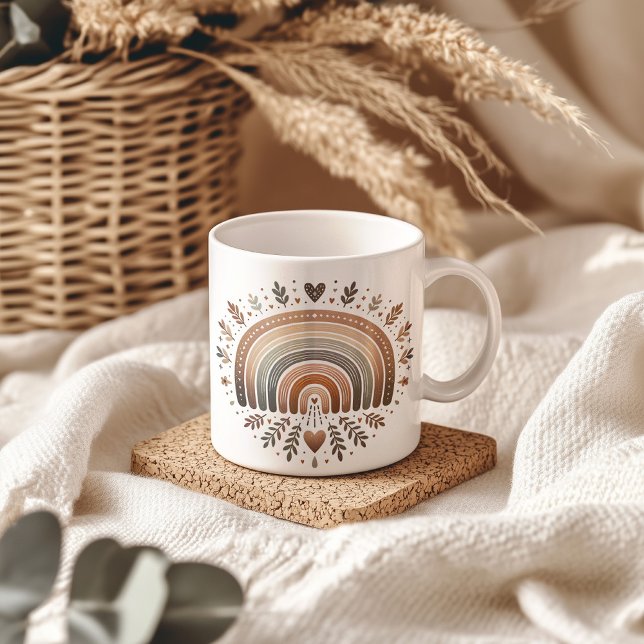 Taza De Café Terracotta Boho Rainbow Mug (Subido por el creador)