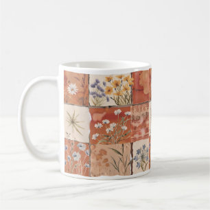 Taza De Café Terracotta Patchwork Rust Boho Spring