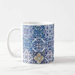 Taza De Café Terracotta Tile Mug   Diseño rústico italiano de m