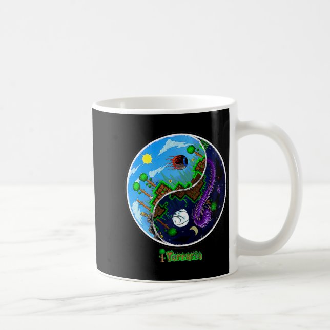 Taza De Café Terraria Night And Day T Shirt  (Derecha)
