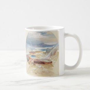 Taza De Café Terraza Minerva, Yellowstone por Thomas Moran
