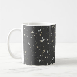 Taza De Café Terrazzo moderno gris oscuro