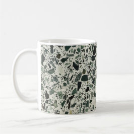 Taza De Café Terrazzo verde moderno