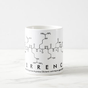 Taza De Café Terrence peptide name mug