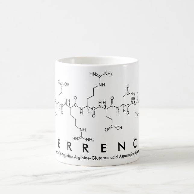 Taza De Café Terrence peptide name mug (Centro)