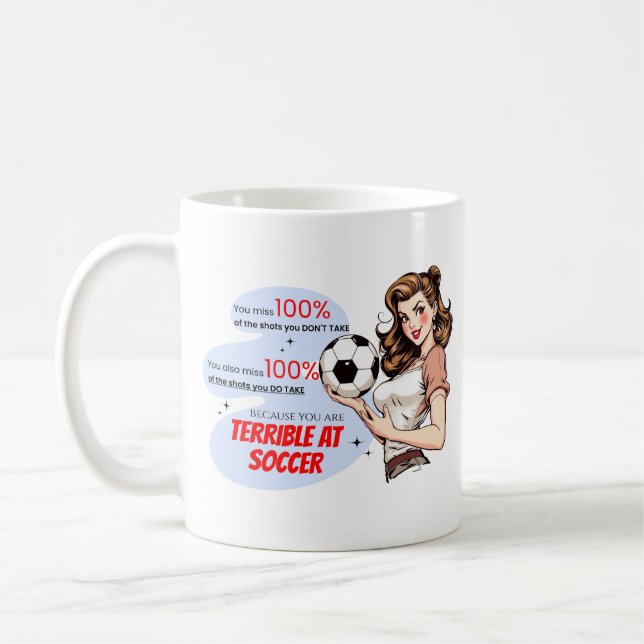 Taza De Café Terrible diversión futbolística taquillera demotiv (Izquierda)