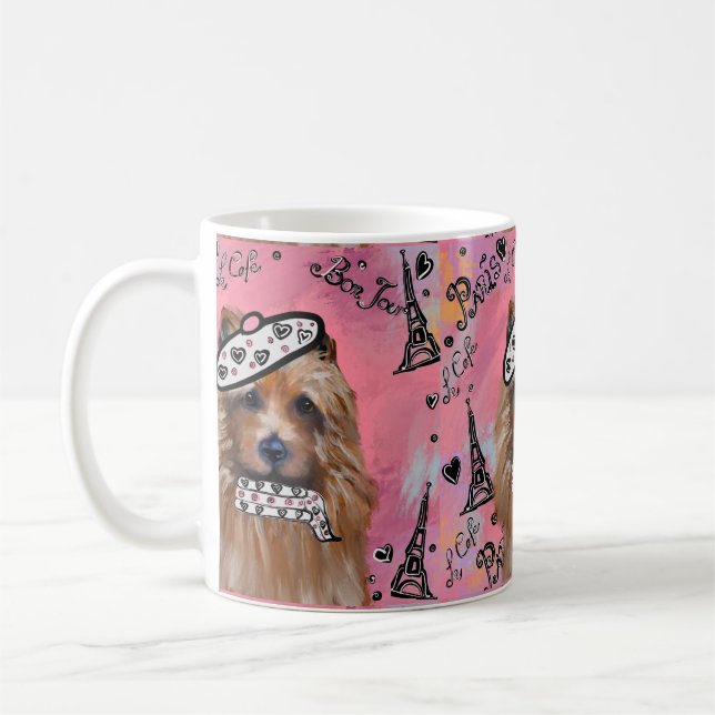 Taza De Café Terrier Australiano    (Izquierda)