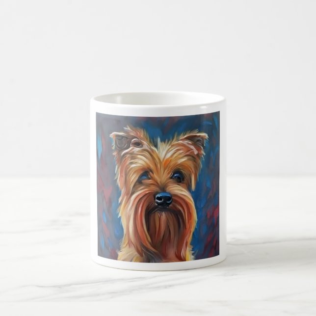 Taza De Café Terrier australiano - Retrato de perro (Centro)