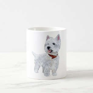 Taza De Café Terrier Blanco de las Tierras Altas del Oeste