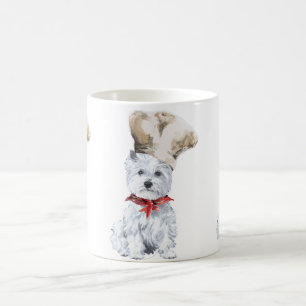Taza De Café Terrier Blanco de las Tierras Altas del Oeste Chef