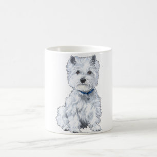 Taza De Café Terrier Blanco de las Tierras Altas Occidentales