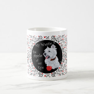 Taza De Café Terrier Blanco de West Highland Apple de mi Ojo