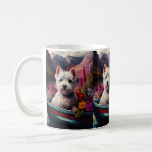 Taza De Café Terrier Blanco de West Highland en Barco