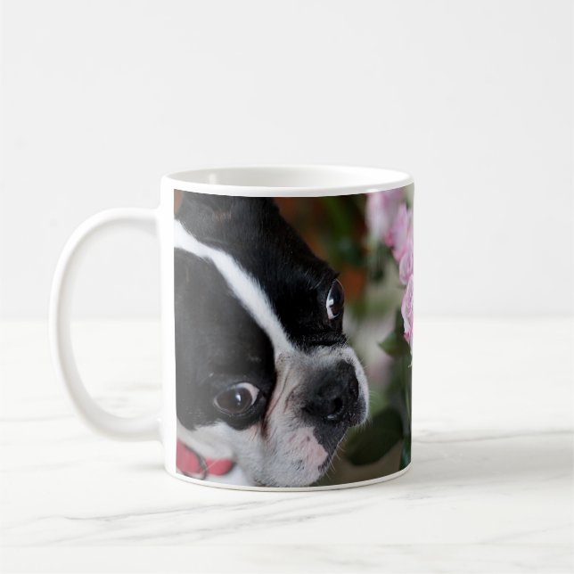Taza De Café Terrier de Boston (Izquierda)