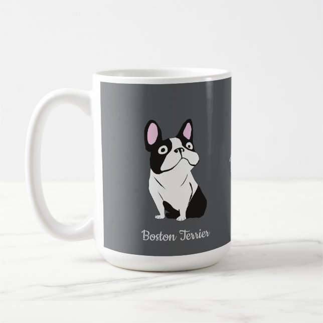 Taza De Café Terrier de Boston (Izquierda)