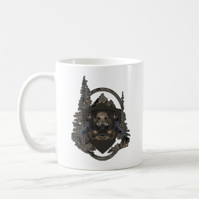 Taza De Café Terrier de caza alemán (Jagdterrier) (Izquierda)