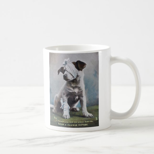 Taza De Café Terrier de Jack Russell después de una lucha (Derecha)