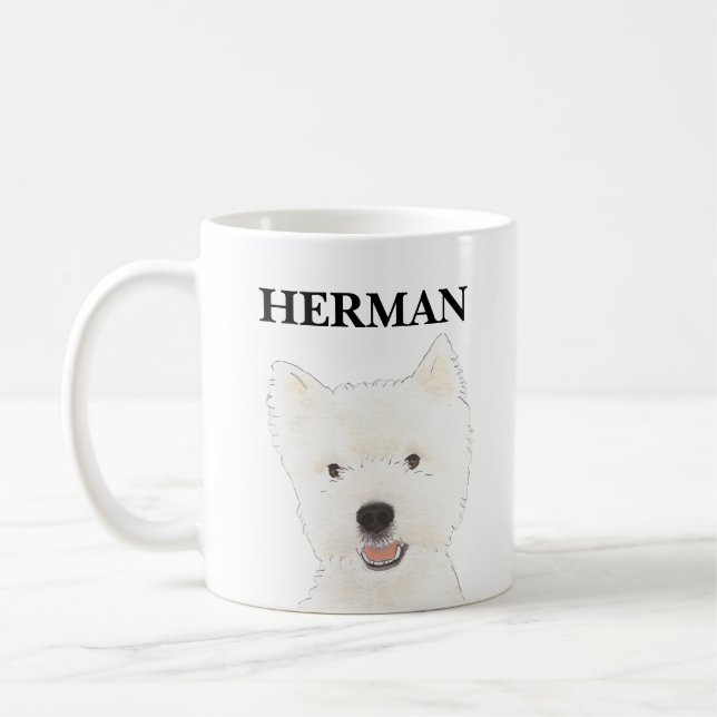 Taza De Café Terrier de las tierras altas occidentales personal (Izquierda)