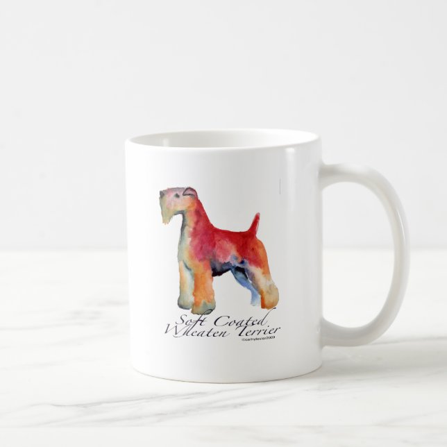 Taza De Café Terrier de trigo suavemente revestido (Derecha)