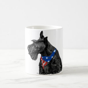 Taza De Café Terrier Escocés Curioso Patriótico