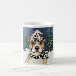 TAZA DE CAFÉ TERRIER STAFFORDSHIRE AMERICANO
