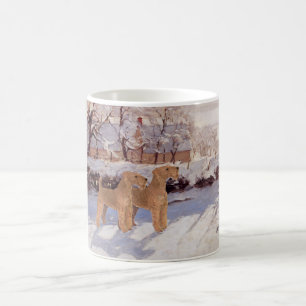 Taza De Café Terriers Irlandeses en Invierno