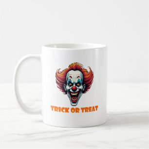 Taza De Café Terror de payaso o trato de café de Halloween