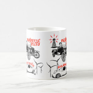 Taza De Café Tesla ahora y antes