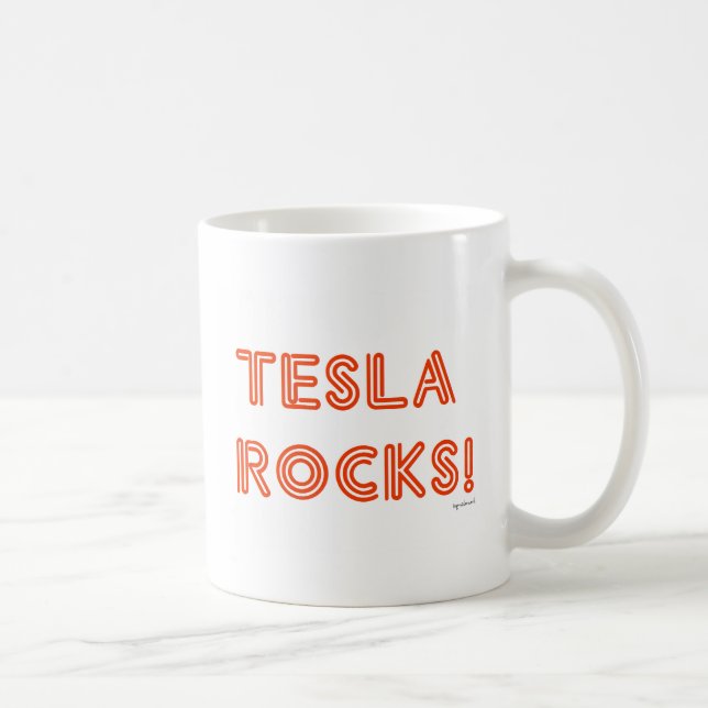 Taza De Café ¡Tesla Rocks! (Derecha)